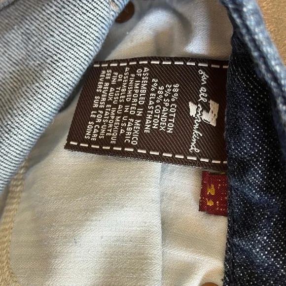 7 for mankind A pocket size 31 blue jeans - Picture 6 of 7